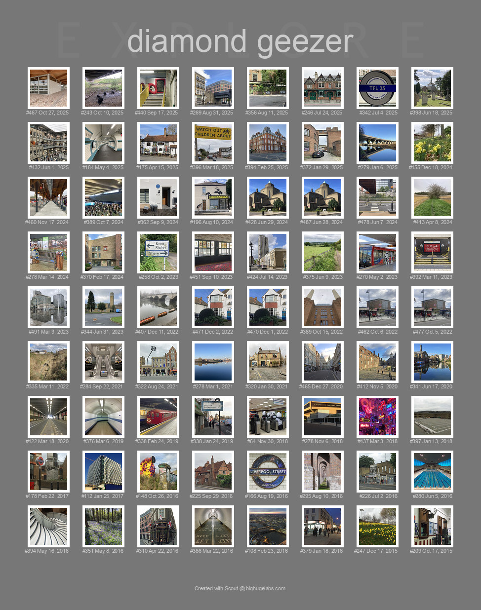 Find your photos in Flickr's Explore pages. Make a unique poster to show the world your achievement.