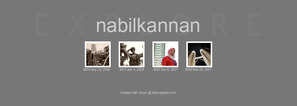 Find your photos in Flickr's Explore pages. Make a unique poster to show the world your achievement.