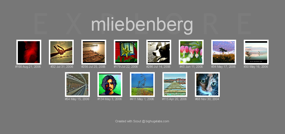 Find your photos in Flickr's Explore pages. Make a unique poster to show the world your achievement.