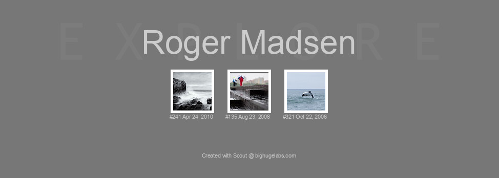 Find your photos in Flickr's Explore pages. Make a unique poster to show the world your achievement.