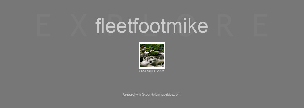 Find your photos in Flickr's Explore pages. Make a unique poster to show the world your achievement.