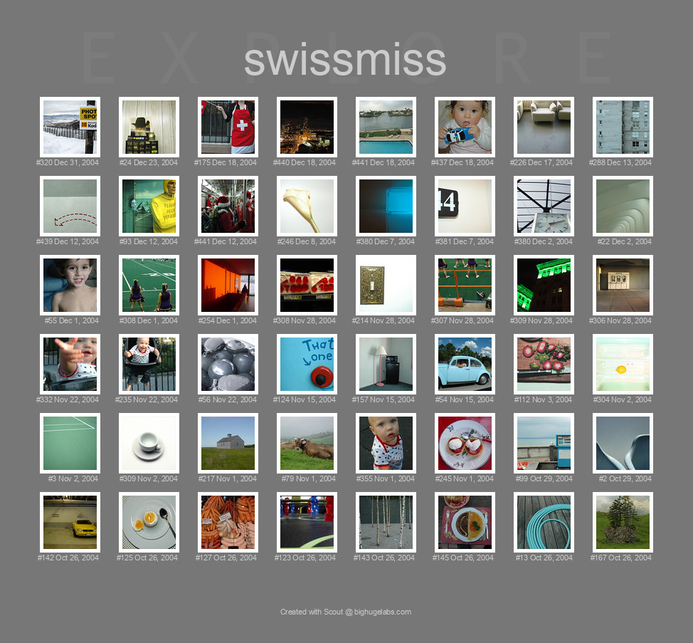 Find your photos in Flickr's Explore pages. Make a unique poster to show the world your achievement.
