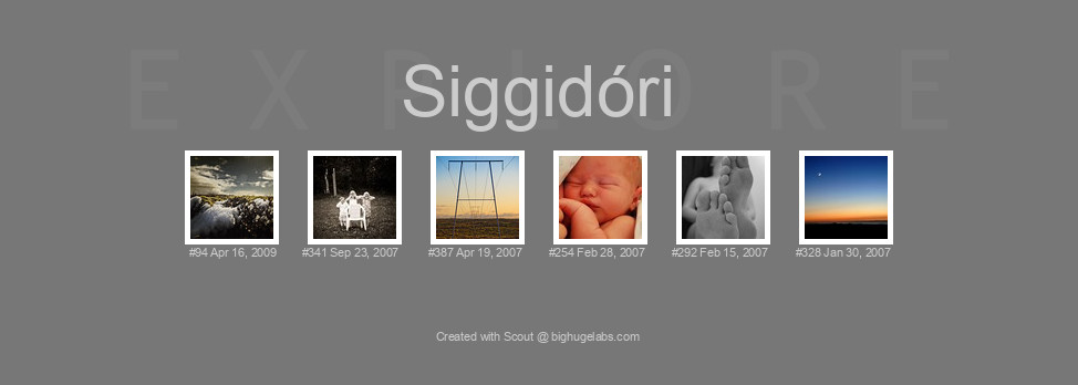 Find your photos in Flickr's Explore pages. Make a unique poster to show the world your achievement.