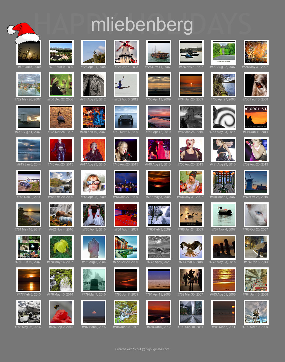 Find your photos in Flickr's Explore pages. Make a unique poster to show the world your achievement.
