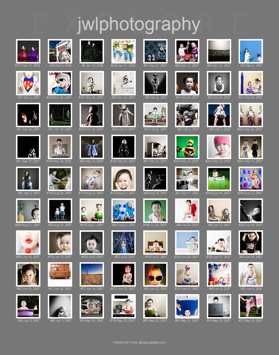 Find your photos in Flickr's Explore pages. Make a unique poster to show the world your achievement.