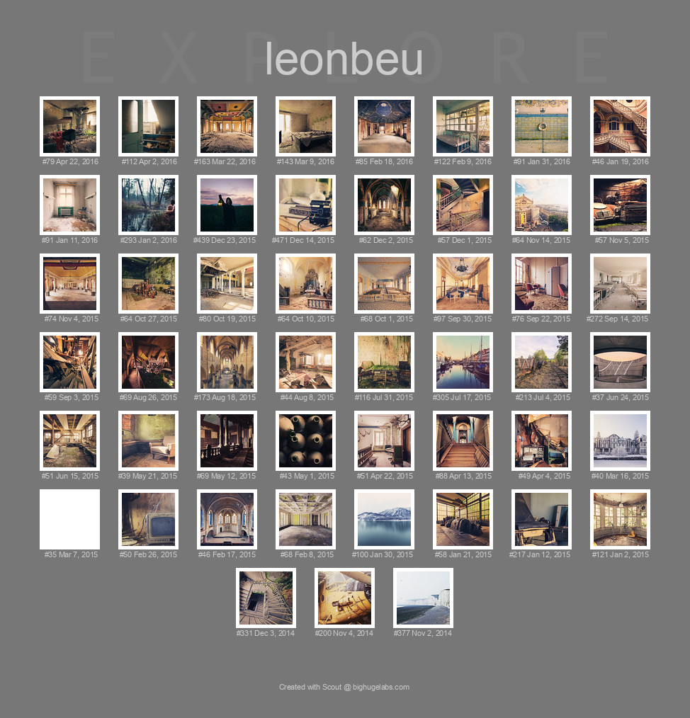 Find your photos in Flickr's Explore pages. Make a unique poster to show the world your achievement.