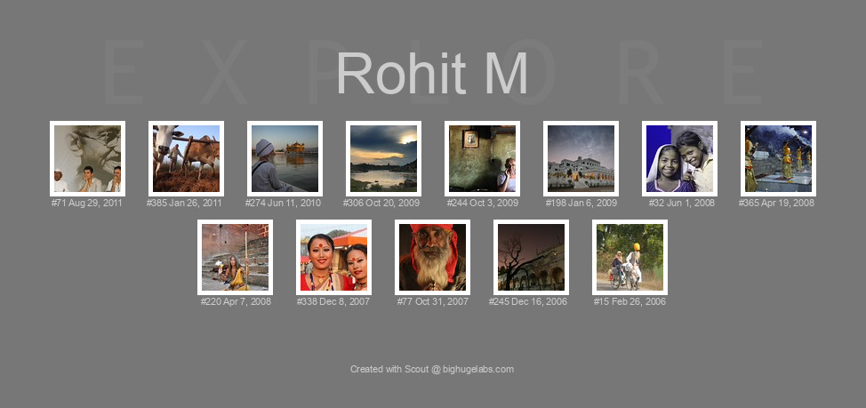 Find your photos in Flickr's Explore pages. Make a unique poster to show the world your achievement.