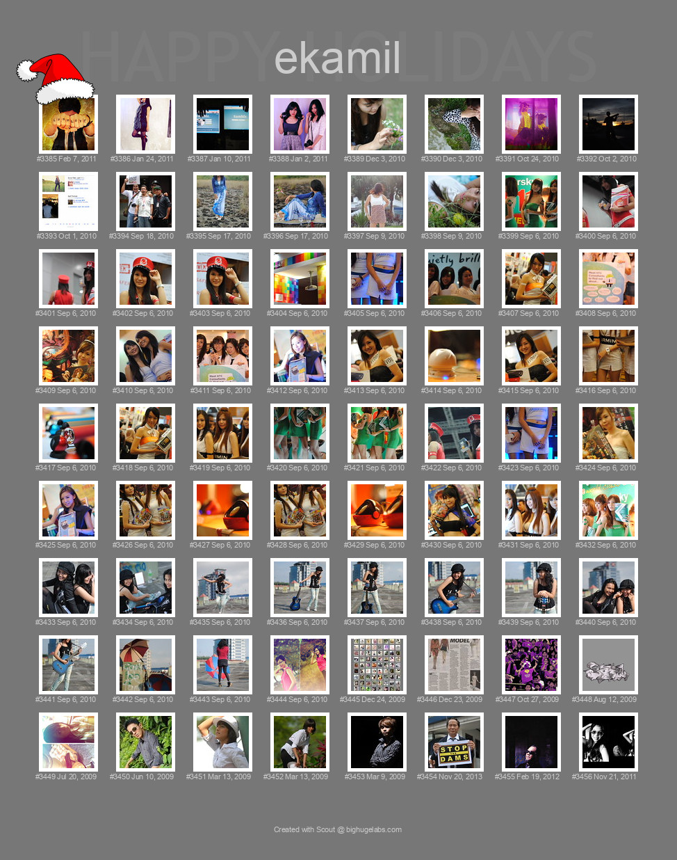 Find your photos in Flickr's Explore pages. Make a unique poster to show the world your achievement.