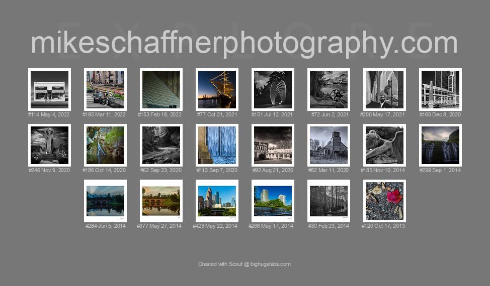 Find your photos in Flickr's Explore pages. Make a unique poster to show the world your achievement.