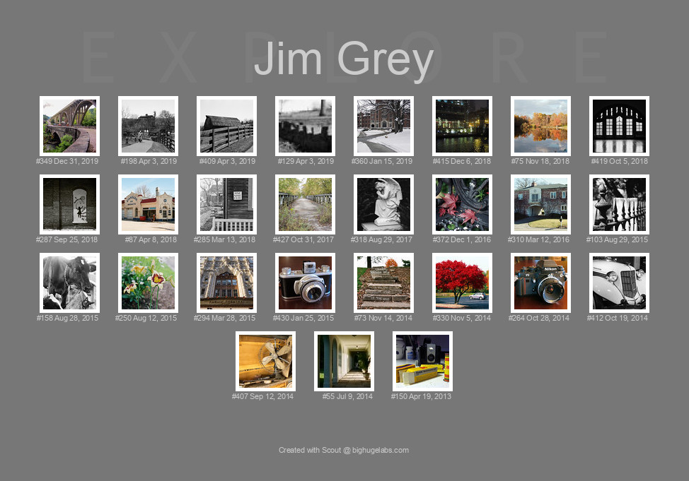 Find your photos in Flickr's Explore pages. Make a unique poster to show the world your achievement.