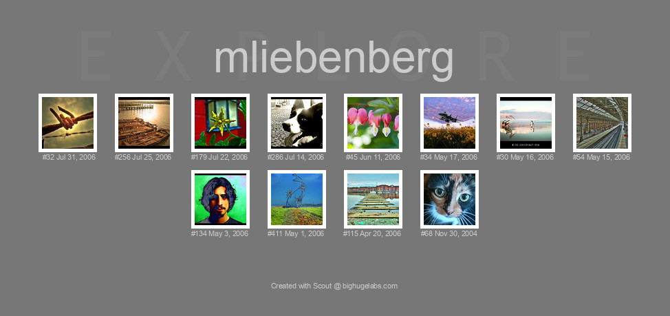 Find your photos in Flickr's Explore pages. Make a unique poster to show the world your achievement.