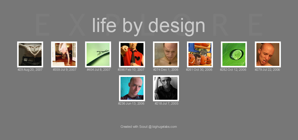 Find your photos in Flickr's Explore pages. Make a unique poster to show the world your achievement.