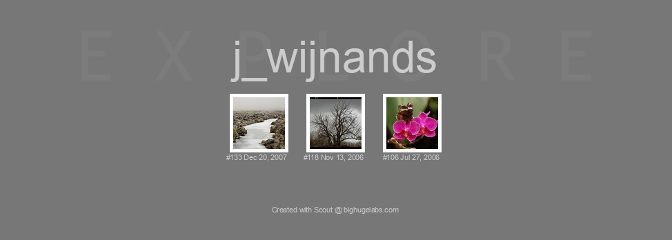 Find your photos in Flickr's Explore pages. Make a unique poster to show the world your achievement.