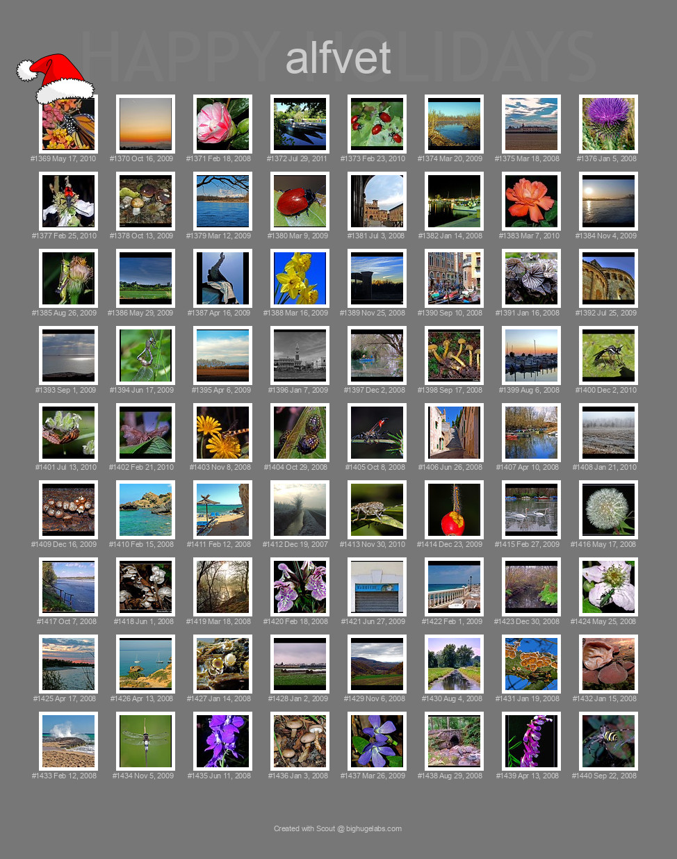 Find your photos in Flickr's Explore pages. Make a unique poster to show the world your achievement.