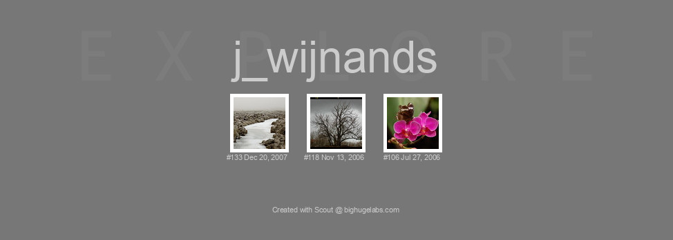 Find your photos in Flickr's Explore pages. Make a unique poster to show the world your achievement.