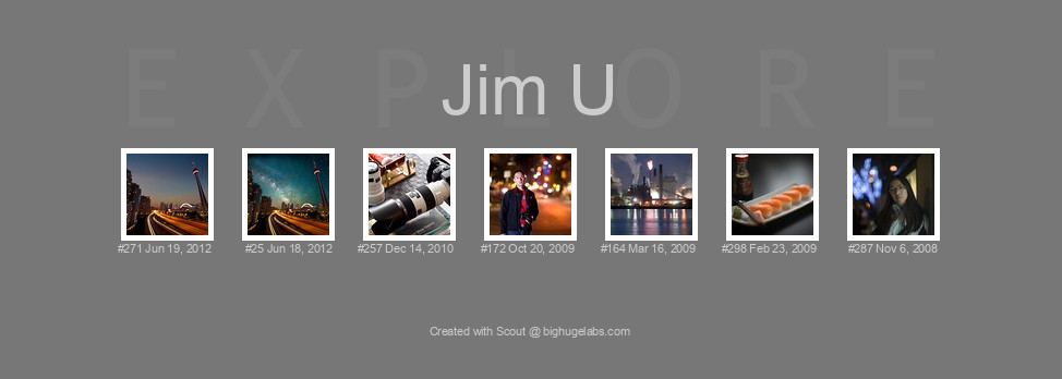 Find your photos in Flickr's Explore pages. Make a unique poster to show the world your achievement.