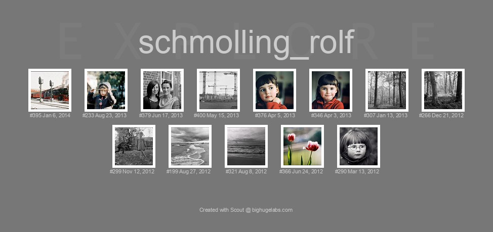 Find your photos in Flickr's Explore pages. Make a unique poster to show the world your achievement.