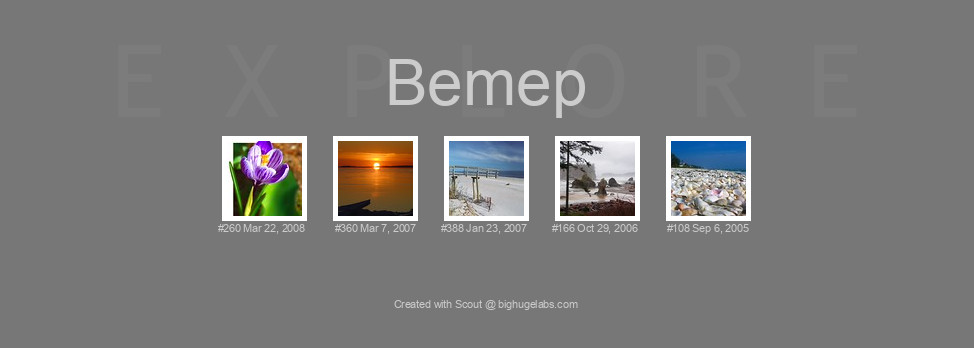 Find your photos in Flickr's Explore pages. Make a unique poster to show the world your achievement.