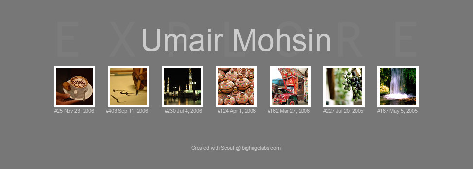 Find your photos in Flickr's Explore pages. Make a unique poster to show the world your achievement.