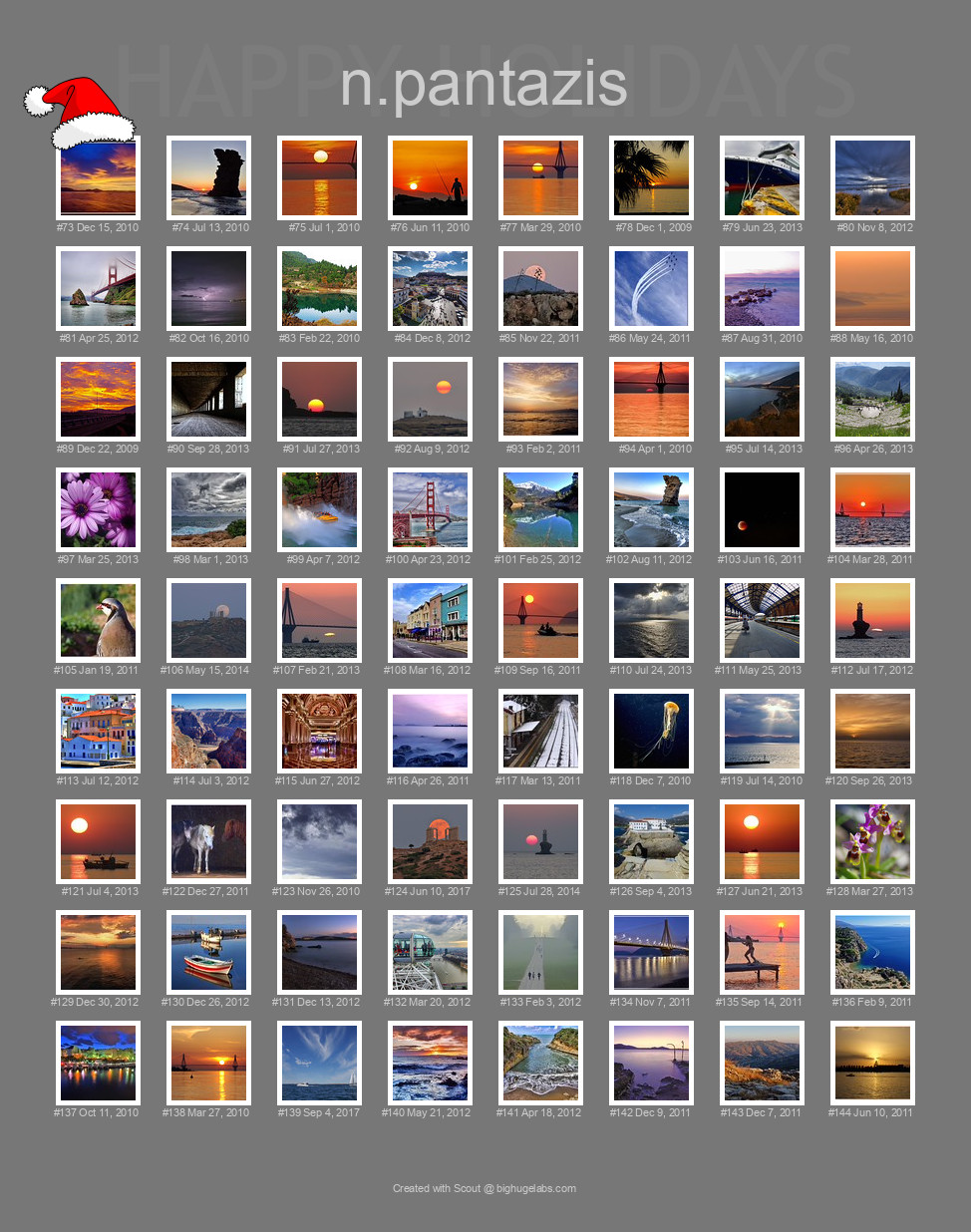 Find your photos in Flickr's Explore pages. Make a unique poster to show the world your achievement.