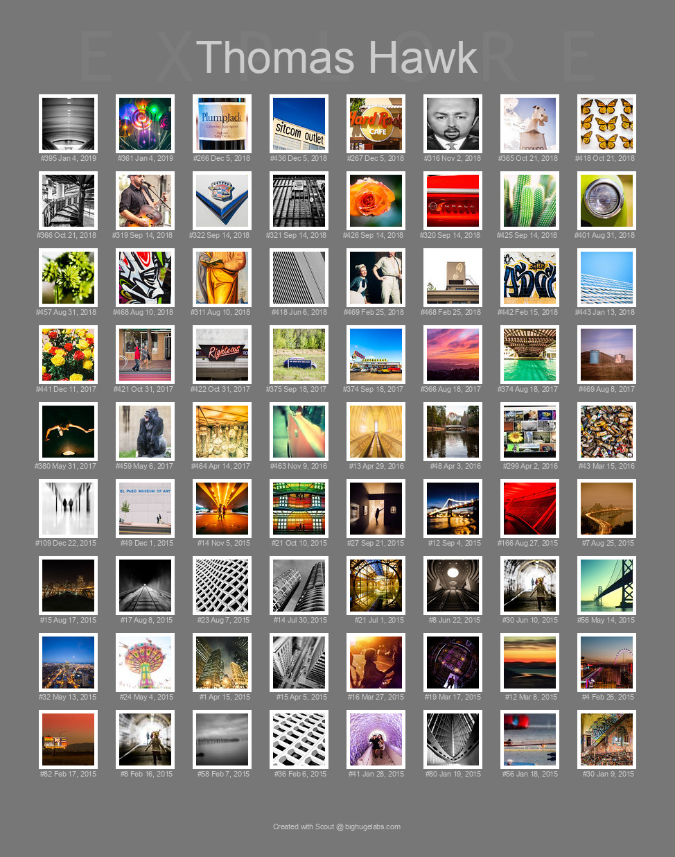 Find your photos in Flickr's Explore pages. Make a unique poster to show the world your achievement.