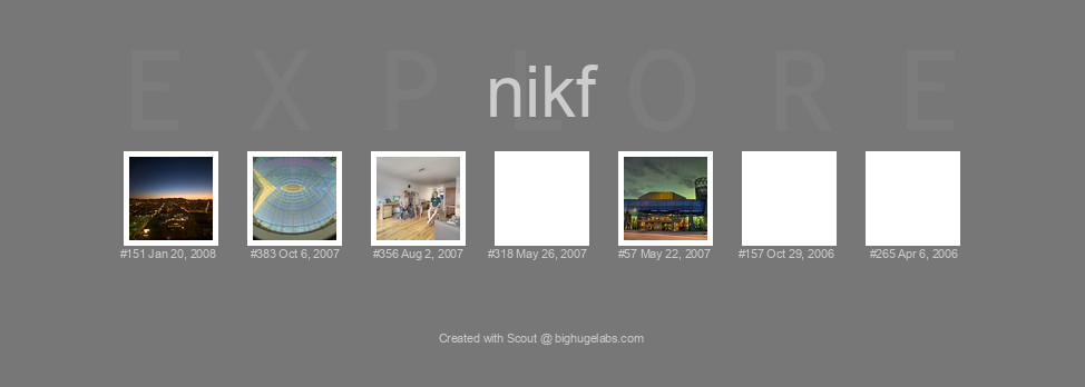 Find your photos in Flickr's Explore pages. Make a unique poster to show the world your achievement.