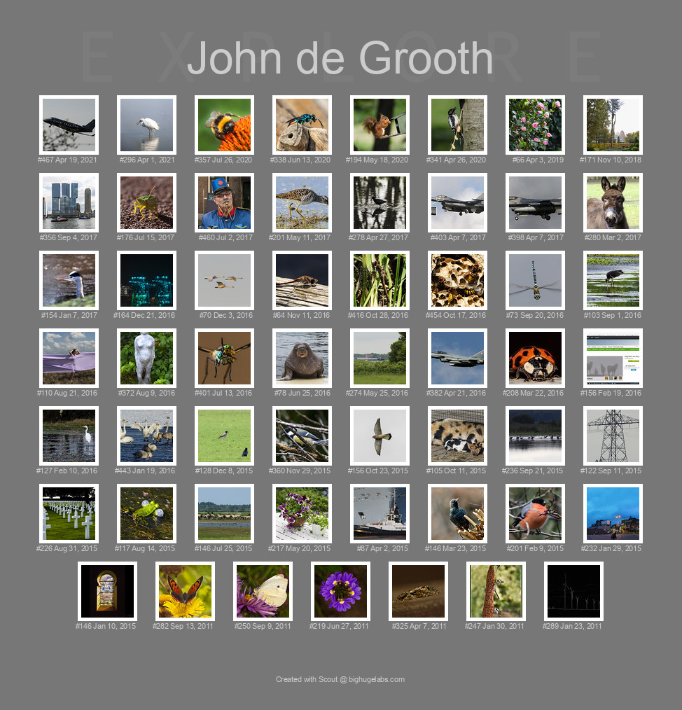 Find your photos in Flickr's Explore pages. Make a unique poster to show the world your achievement.
