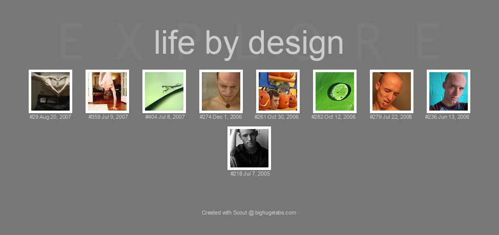 Find your photos in Flickr's Explore pages. Make a unique poster to show the world your achievement.