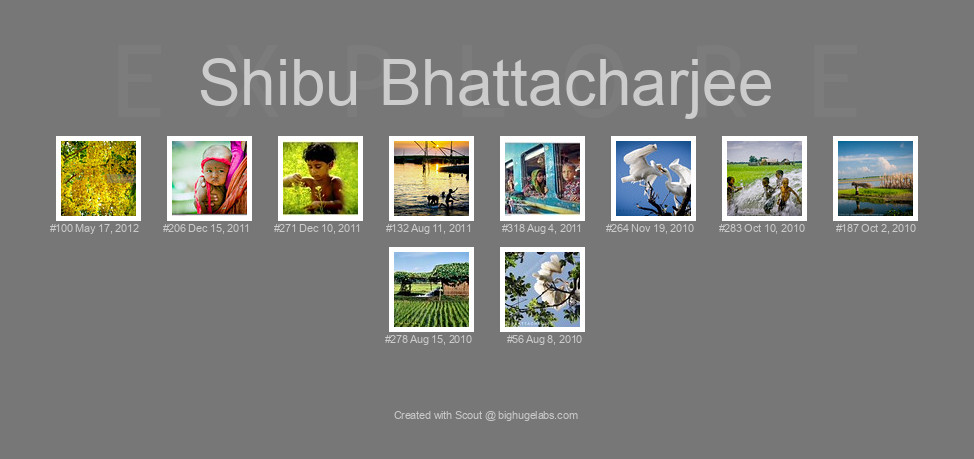Find your photos in Flickr's Explore pages. Make a unique poster to show the world your achievement.
