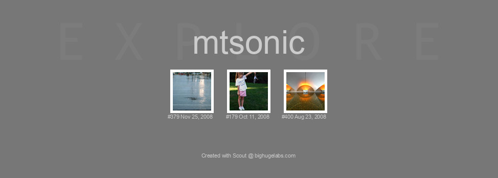 Find your photos in Flickr's Explore pages. Make a unique poster to show the world your achievement.