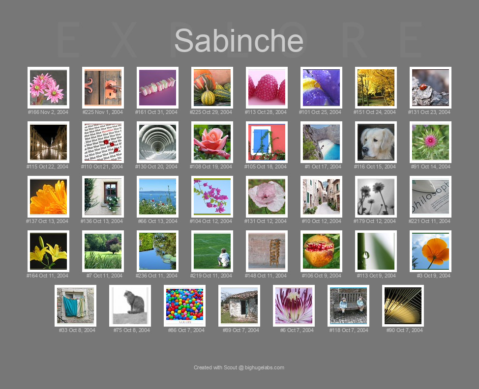 Find your photos in Flickr's Explore pages. Make a unique poster to show the world your achievement.
