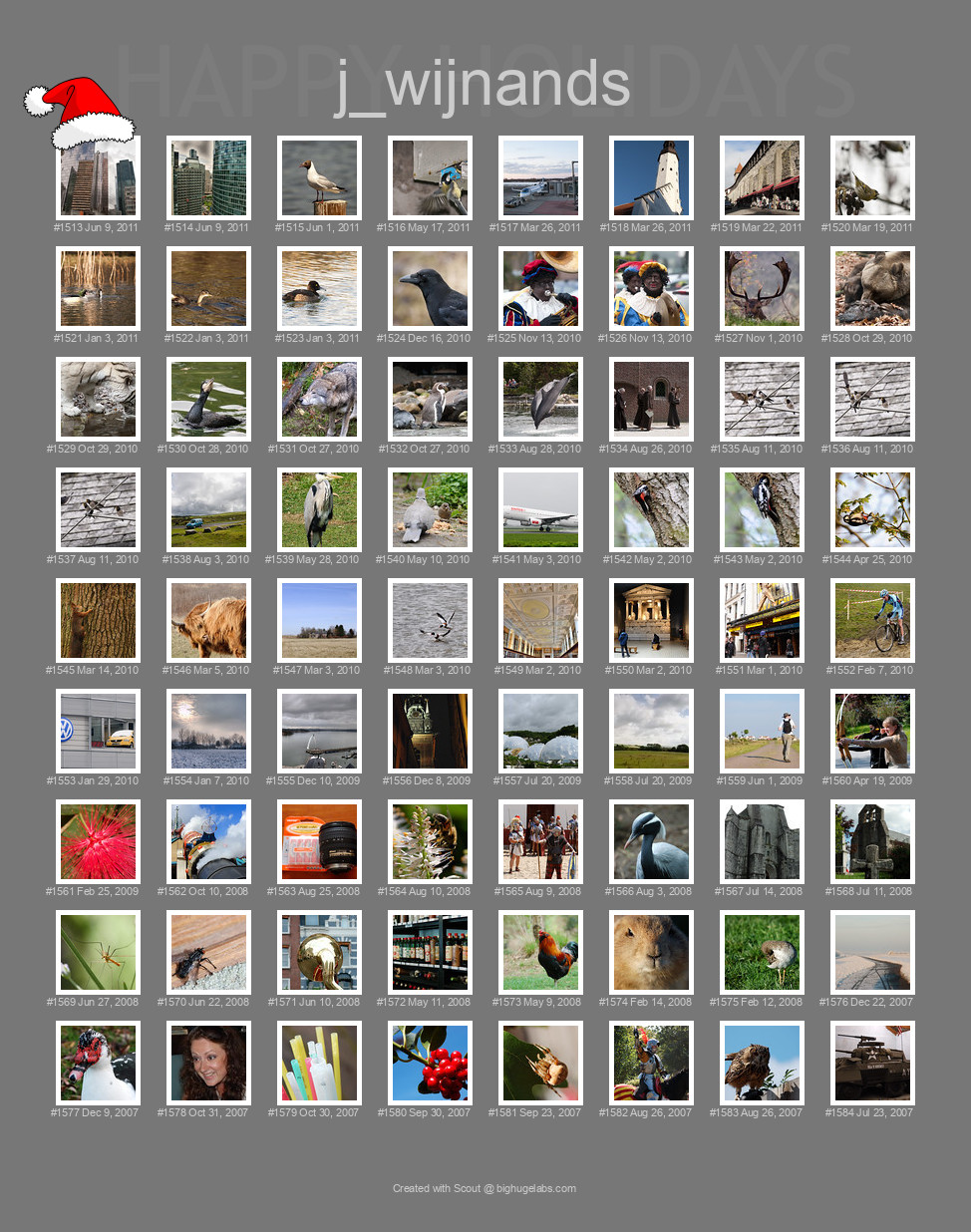 Find your photos in Flickr's Explore pages. Make a unique poster to show the world your achievement.