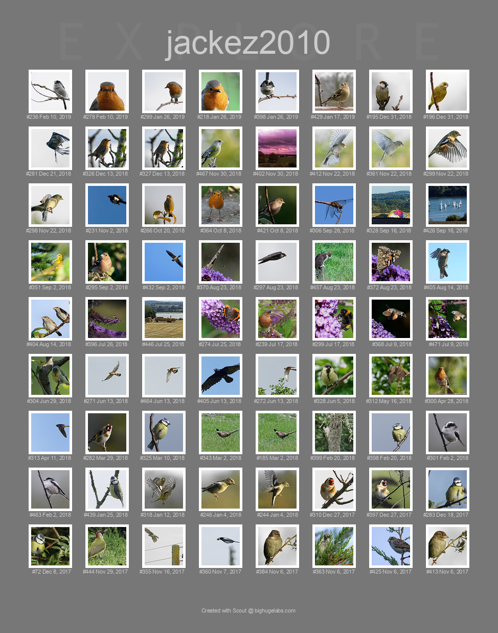 Find your photos in Flickr's Explore pages. Make a unique poster to show the world your achievement.