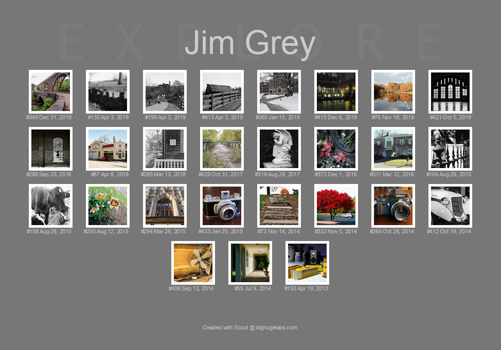 Find your photos in Flickr's Explore pages. Make a unique poster to show the world your achievement.