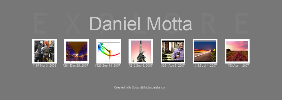 Find your photos in Flickr's Explore pages. Make a unique poster to show the world your achievement.