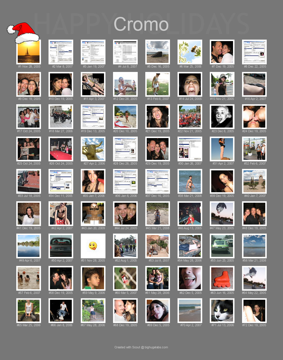 Find your photos in Flickr's Explore pages. Make a unique poster to show the world your achievement.