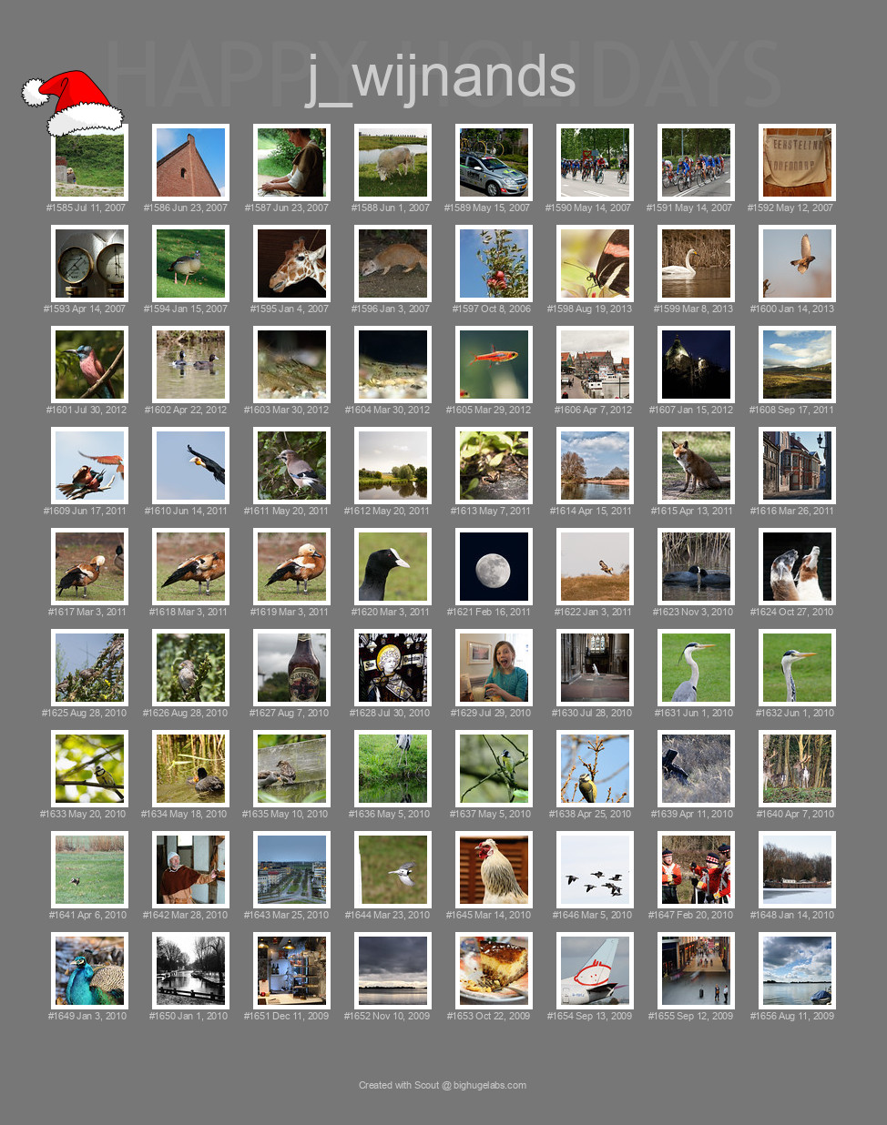 Find your photos in Flickr's Explore pages. Make a unique poster to show the world your achievement.