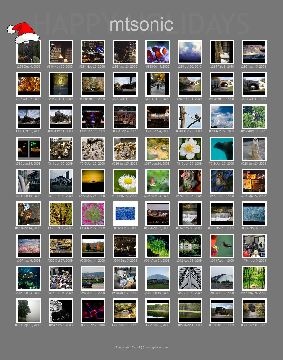 Find your photos in Flickr's Explore pages. Make a unique poster to show the world your achievement.
