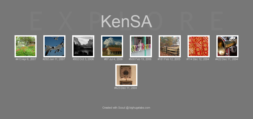 Find your photos in Flickr's Explore pages. Make a unique poster to show the world your achievement.