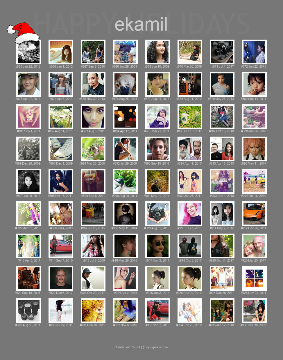 Find your photos in Flickr's Explore pages. Make a unique poster to show the world your achievement.