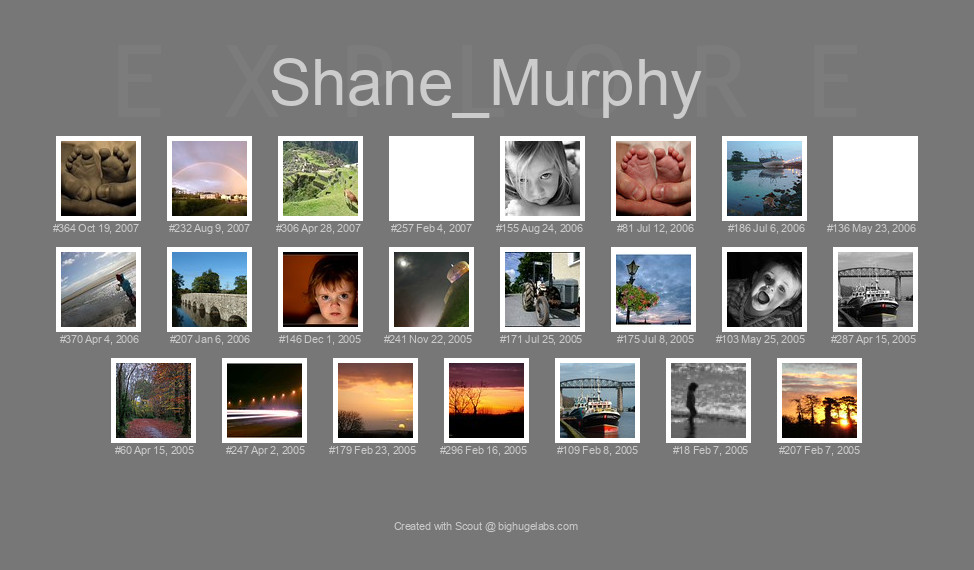 Find your photos in Flickr's Explore pages. Make a unique poster to show the world your achievement.