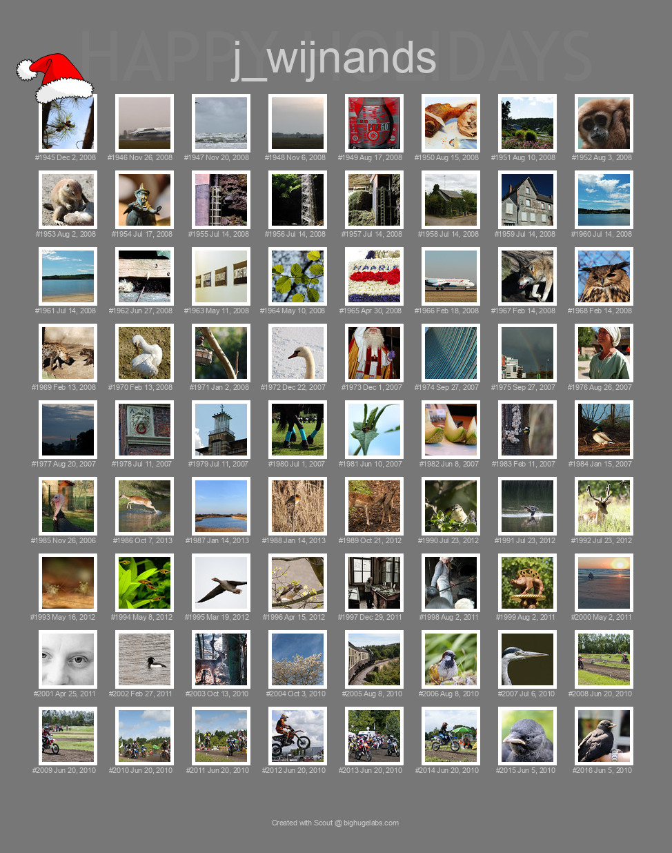 Find your photos in Flickr's Explore pages. Make a unique poster to show the world your achievement.