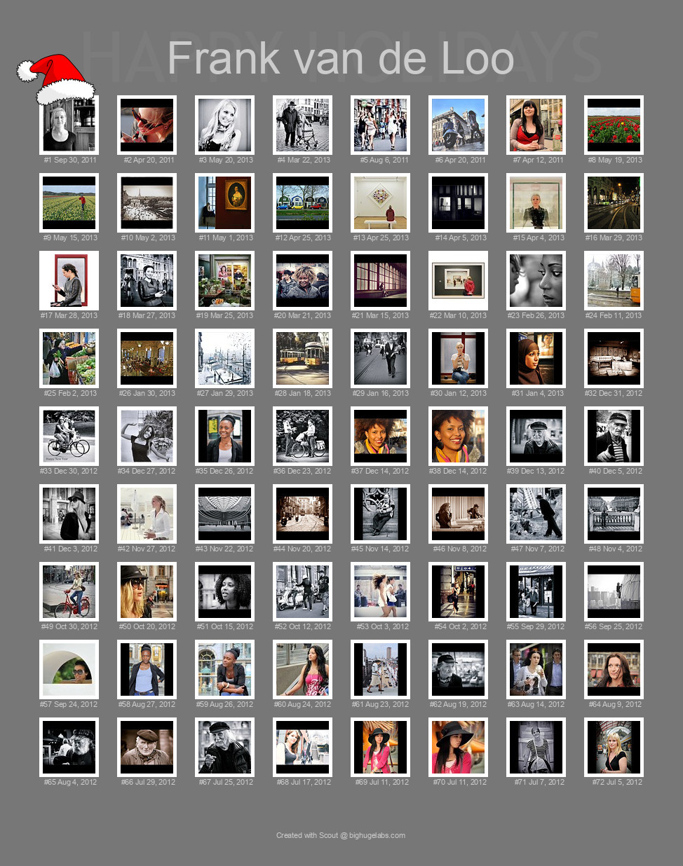 Find your photos in Flickr's Explore pages. Make a unique poster to show the world your achievement.