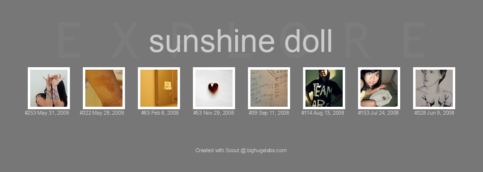 Find your photos in Flickr's Explore pages. Make a unique poster to show the world your achievement.