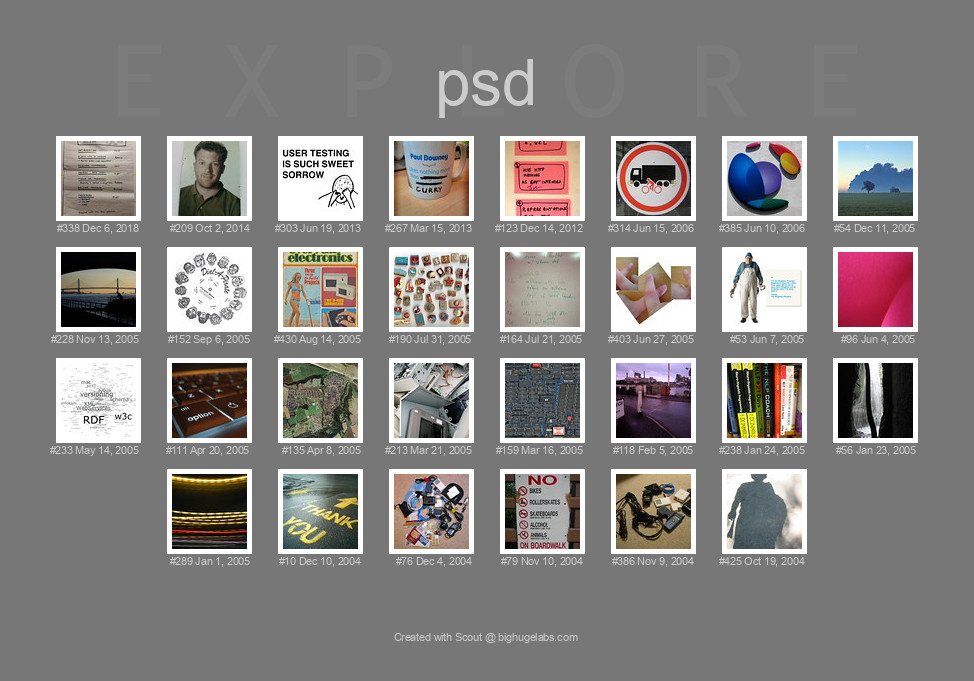 Find your photos in Flickr's Explore pages. Make a unique poster to show the world your achievement.