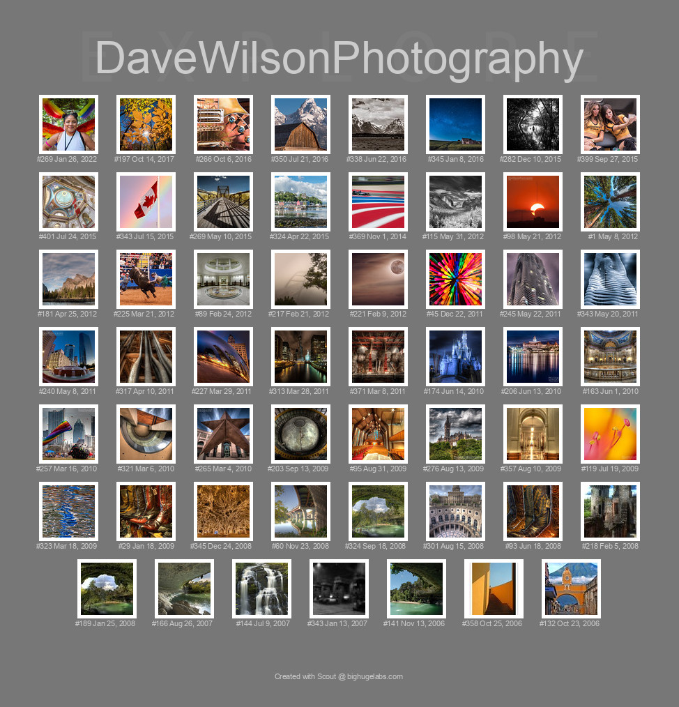 Find your photos in Flickr's Explore pages. Make a unique poster to show the world your achievement.