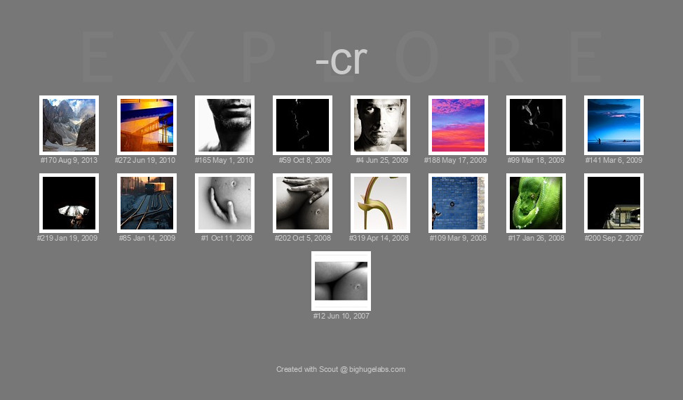 Find your photos in Flickr's Explore pages. Make a unique poster to show the world your achievement.