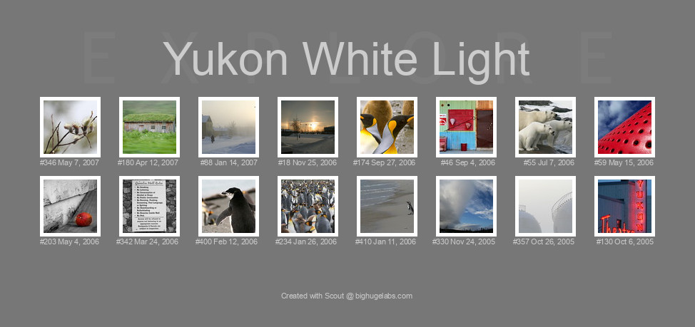 Find your photos in Flickr's Explore pages. Make a unique poster to show the world your achievement.