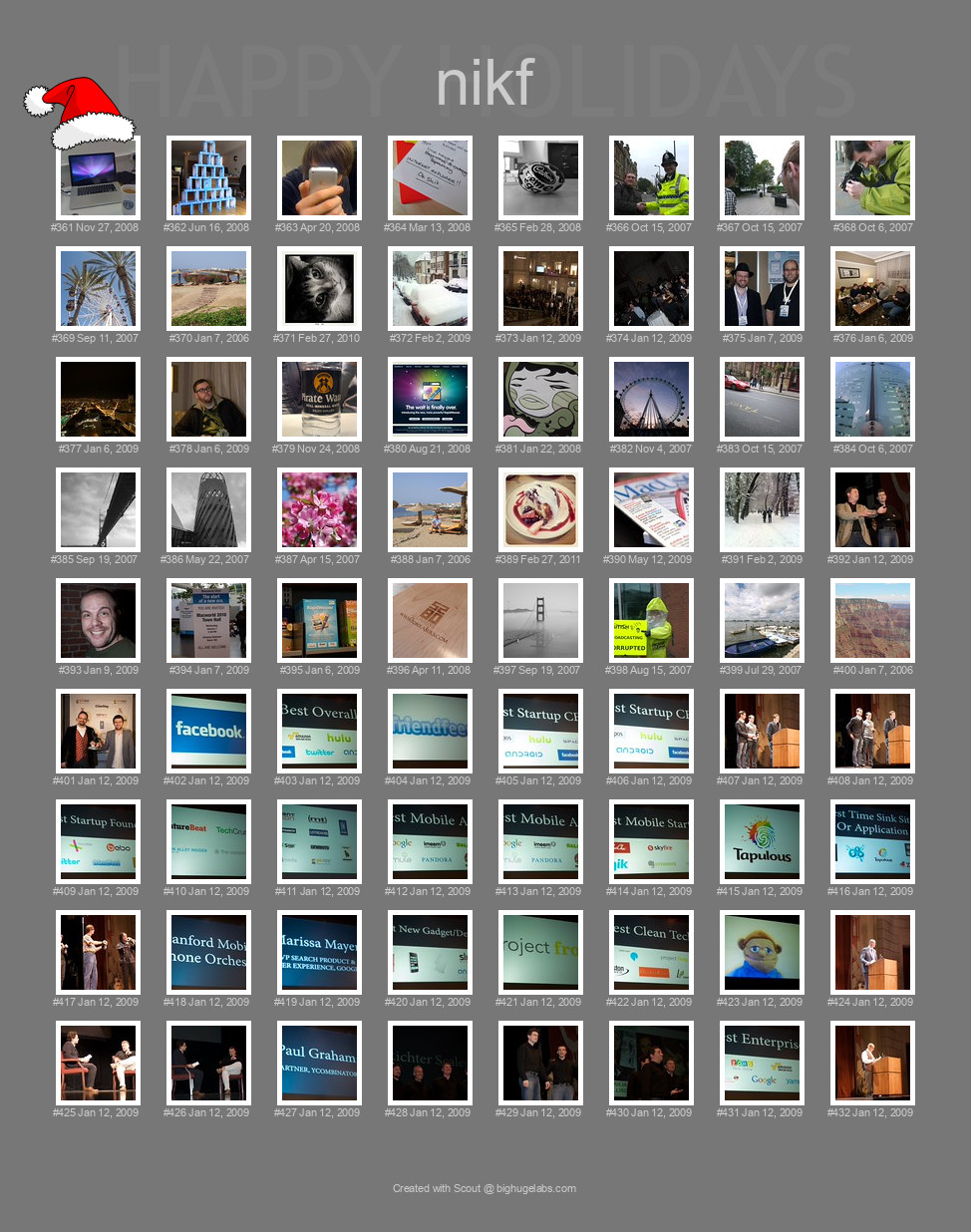 Find your photos in Flickr's Explore pages. Make a unique poster to show the world your achievement.