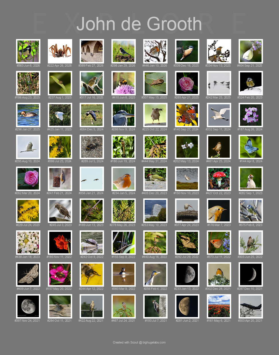 Find your photos in Flickr's Explore pages. Make a unique poster to show the world your achievement.
